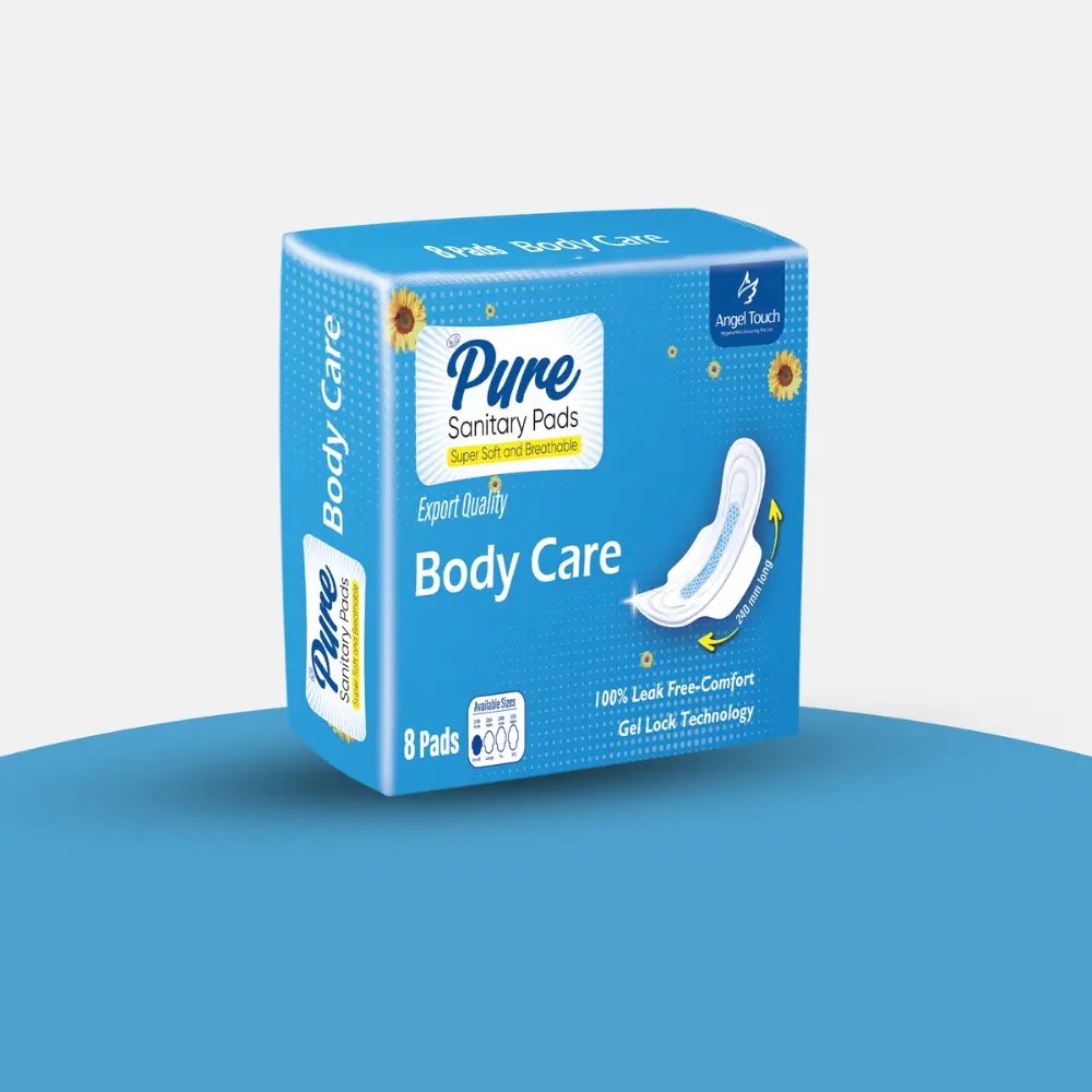 PURE Body Care All Night 288mm overnight sanitary pad Nepal skin-friendly